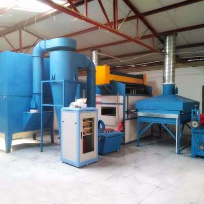 Flattened Stainless Steel expanded metal sheet Powder Coating Machine