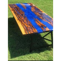 3D Metallic Crystal Epoxy Table Top Paint